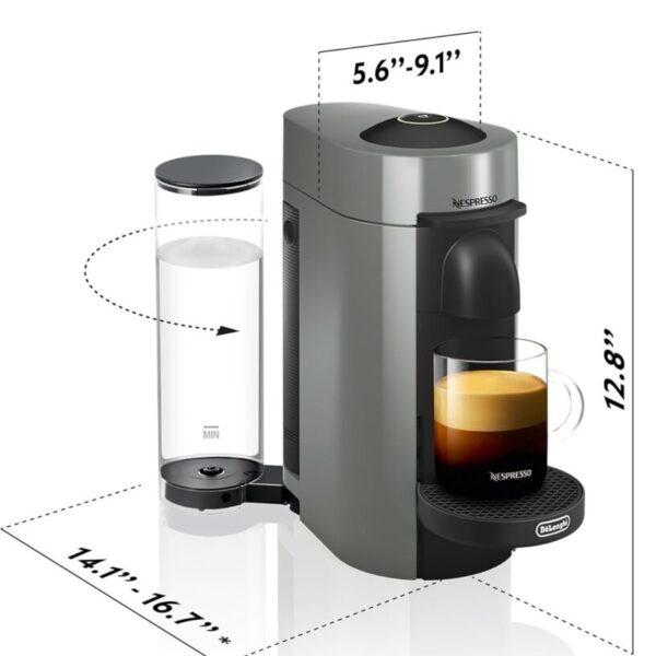Nespresso Vertuo Plus Coffee and Espresso Maker by De'Longhi
