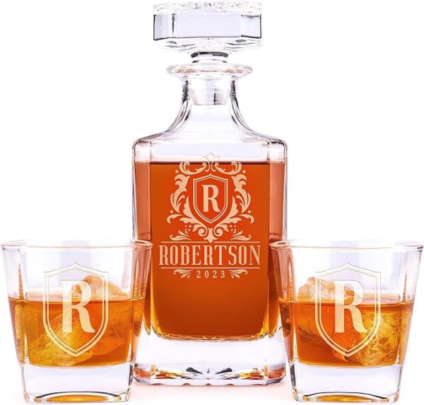 Personalized Whiskey Decanter Set