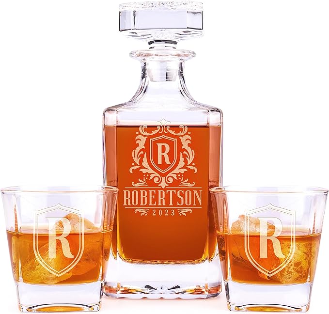 Personalized Whiskey Decanter Set
